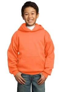 Port & Company Youth Core Fleece Pullover Hooded Sweatshirt M-PC90YH - Picture 1 of 29