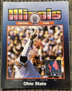 1985 Illinois Vs Ohio State Buckeyes Football Program Illini Vintage - Picture 1 of 1