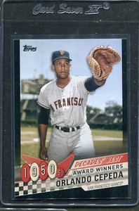 2020 Topps Series 1 Decades Best BLACK Parallel Orlando Cepeda #DB-8 Giants /299