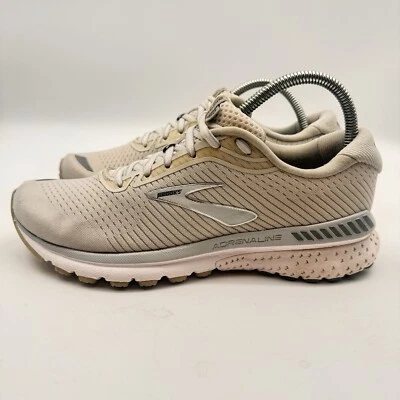 Brooks Adrenaline GTS 20 Womens Size 9B Running Walking Shoes White Gray - Image 1 of 4