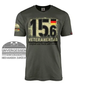 UNVERGESEN 15.6 Veteranentag Bundeswehr Deutschland Respekt - T Shirt #45287 - Bild 1 von 2