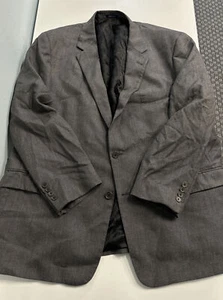 Turnbury 50R Silk/Wool Grey 2-button blazer Mens suit coat 50 Regular - Picture 1 of 12