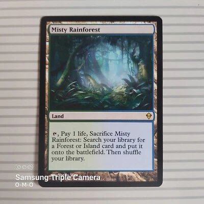 Magic: The Gathering Card - Zendikar ~ Rare ~ Misty Rainforest - Image 1 of 2