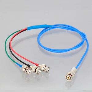 Triax 2-Lug TRB to 3x Coaxial BNC Male HI & Guard & Ground Splitter Cable 2~9FT - Picture 1 of 5