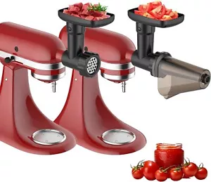 Fruit and Vegetable Strainer for Kitchenaid Stand Mixer, with Meat Black - Picture 1 of 7