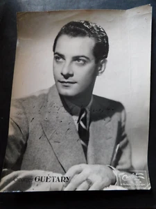 authentique georges guetary annees 40 autographe sur GRANDE photo STUDIO CARLET - Picture 1 of 2