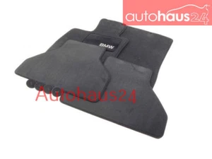 BMW E70 X5 E71 X6 CARPETED VELOUR FLOOR MAT SET 07-14 FRONT REAR BLACK GENUINE - Picture 1 of 1