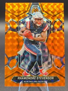 2024 Panini Mosaic - Rhamondre Stevenson Orange Mosaic 114/199 Patriots - Bild 1 von 4