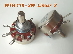 US Stock 2pcs 330K Ω Ohm 330K WTH118 WTH118-1A 2W Linear Potentiometer - Picture 1 of 4