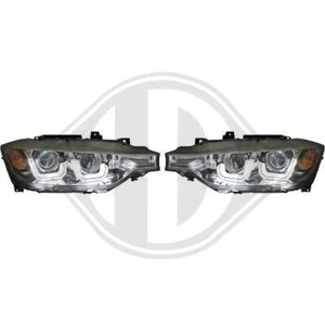 Coppia Fari Fanali Anteriori TUNING Serie3 F30 31 2012- 2015 neri diurna LED LTI - Afbeelding 1 van 1