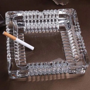 Elegant Deli Glassware Square Ashtray – Premium, Durable Stylish Glass Design - Picture 1 of 3
