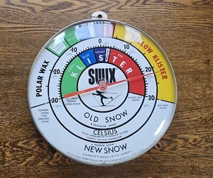 vtg advertising Swix Snow Skiing Waxing Thermometer Wall Hanging - Picture 1 of 5