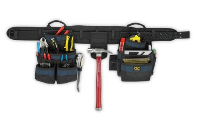 CLC 2605 - 4 PIECE CARPENTER’S BALLISTIC COMBO TOOL BELT - 20 Pockets 5" Padded - Image 1 of 2