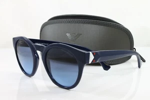 Emporio Armani EA4113 56628F Women's Round sunglasses Blue Size 51mm New! - Picture 1 of 3