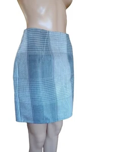 Alexander Wang Womens Gray Check Short Straight Pencil Skirt Geometric Size 4 - Picture 1 of 9