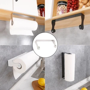 Holder Kitchen Roll Holder Towel Paper Rack Under Cabinet Stainless Steel - Picture 1 of 9