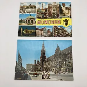 Vintage Postcard Munchen, Munich, Germany Unposted- Lot of 2 - Picture 1 of 8