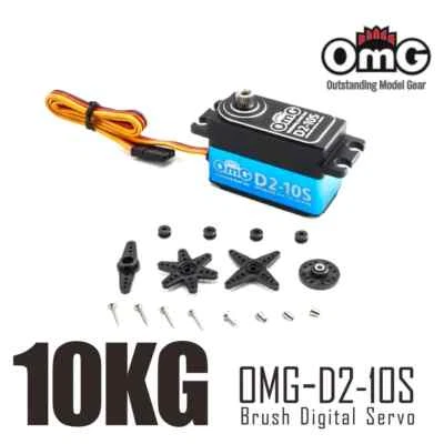 OmG Brush 10kg Short Low Profile Digital Servo for Rc Drift Flat Racing Sports - Image 1 of 4