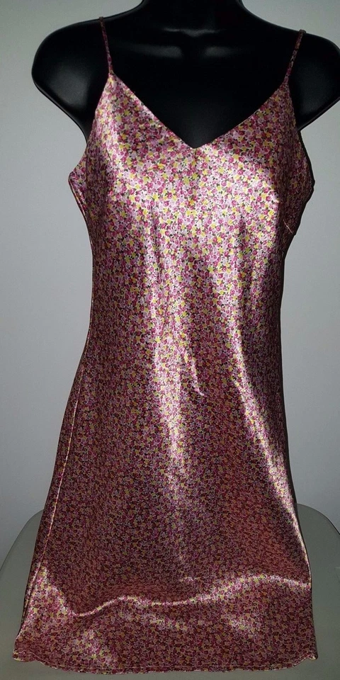 Chemise Aqua Blues para mujer talla 5 rosa verde amarillo floral Foto 1 de 4