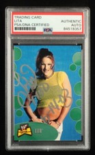 Lita Signed 2001 Fleer WWF The Ultimate Diva Collection #19 Inscribed (PSA) A