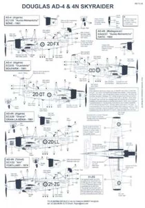 Berna Decals 1/72 DOUGLAS AD-4 AD-4N SKYRAIDER French Aircraft in Africa - Picture 1 of 2