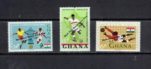 GHANA - 1966 AFRICAN CUP SOCCER - SCOTT 244 TO 246 - MNH - Picture 1 of 1