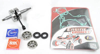 Fit KAWASAKI ENGINE REBUILD KIT KX 60 CRANKSHAFT MAIN BEARING GASKETS 86-03 KX60 - Image 1 of 4