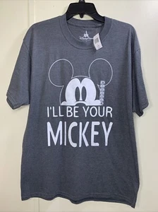 Disney Parks I'll Be Your Mickey Graphic T Shirt Mens Size Large Mickey NWT - Picture 1 of 4