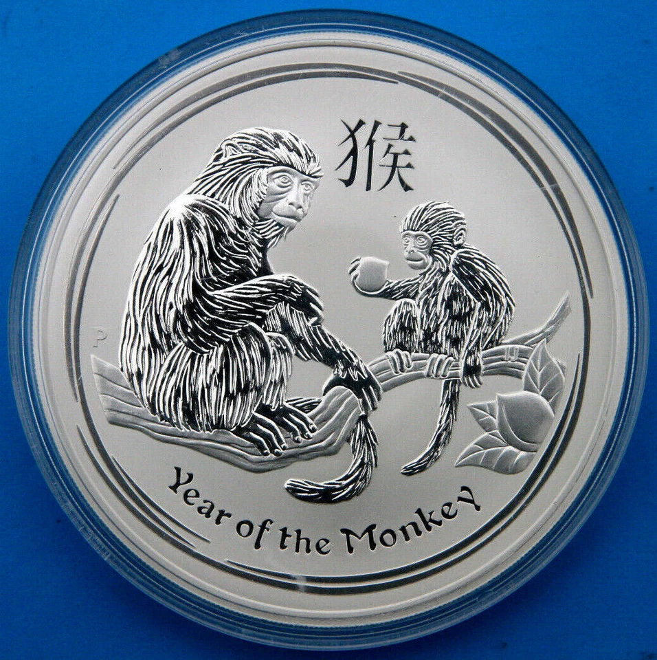 2oz Lunar II 2008 - 2019 Maus Ochse Tiger Hase Drache Schlange Pferd Ziege Affe - Bild 1 von 1