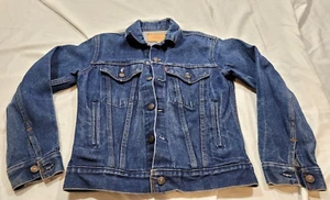 Levi's Denim Jean Trucker Jacket Youth Size 16 (70706-0217) Vintage - Picture 1 of 8
