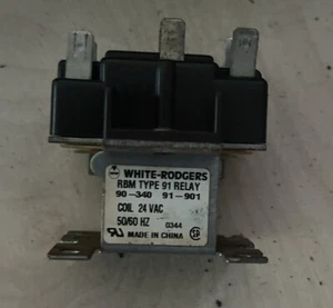 WHITE-RODGERS 90-340 91-901 RBM TYPE 91 RELAY USED - Picture 1 of 6