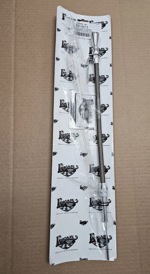 Varilla de medición de motor flexible y mecanizada Lokar ED-5013 - Empuje en la bandeja para Ford NUEVO Foto 1 de 1