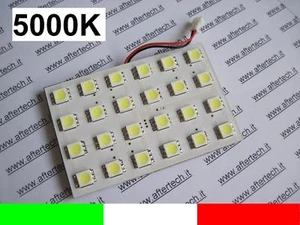 Panneau 24LED SMD5050 Blanc 5000K T10 BA9S Torpille L35 - Picture 1 of 1