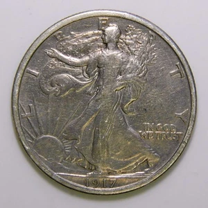 1917 Walking Liberty Half Dollar i734 - Picture 1 of 2