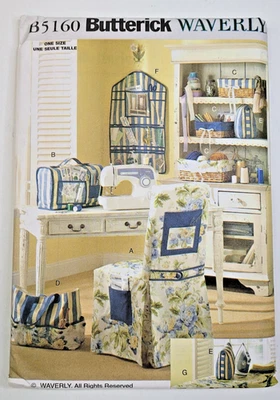 Butterick шитье узор 5160 Waverly швейная машина чехол сумка с короткими ручками устроитель UNCUT - Изображение 1 из 3