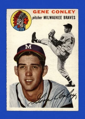1954 Topps Set-Break #59 Gene Conley como nuevo *GMCARDS* Foto 1 de 2
