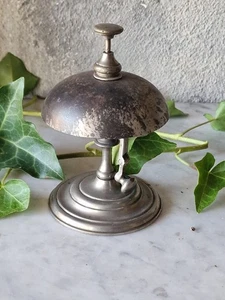 alte Art Deco Tischglocke Rezeptionsglocke Tresenglocke Glocke für Theke - Bild 1 von 8