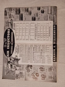 Barker & Williamson Induttori Aria e Condensatori e Candler System 1941 Stampa Pubblicità - Foto 1 di 2