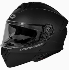 Casco de motocicleta Castle CX935 modular sólido negro mate - Imagen 1 de 3