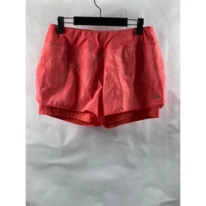 Pantalones Cortos Atléticos Para Mujer APANA Estampado Coral-Naranja Doble Capa Talla M - Imagen 1 de 9
