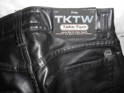 Damem Hose Take-Two lederoptik G. S Neu ! - Bild 1 von 4
