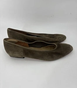 Ballerine Evan Picone vintage donna 8 camoscio verde anni 80 90 slip on punta mandorla gattino - Foto 1 di 15