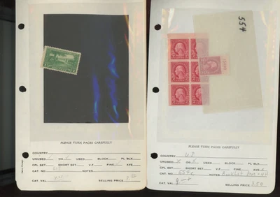 US stamps dealer lot see description  used  mnh mh cv 451.03   (mg - Image 1 of 4