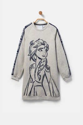 NWT Desigual $80 Frozen II Sweater Dress Girls Size 3-4  - Image 1 of 4