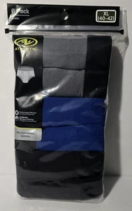 Athletic Works Mens (6) Pack Pair Performance Cotton Briefs Size XL (40-42) - Picture 1 of 1