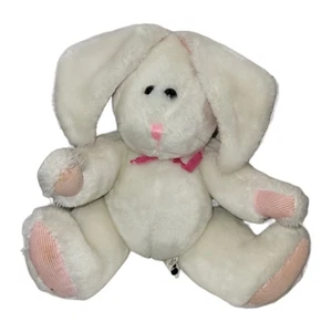 Beachwood Bears White Rabbit Bunny Pink Bow Plush Stuffed Animal 9" - Picture 1 of 10