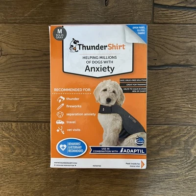 Thundershirt Dog Calming Vest Gray, Dog Anxiety Relief- Medium  - Image 1 of 4