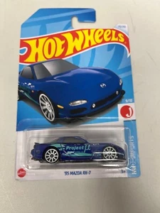 2024 Hot Wheels HW J-Imports 9/10 '95 Mazda RX-7 Blue S12 - Picture 1 of 2