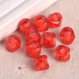 50pcs Round Square Pumpkin Colorful Acrylic Plastic Loose Beads Lot DIY Jewelry - Picture 1 of 21