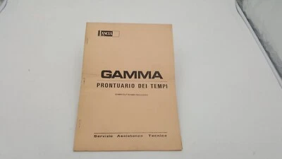 Manuale officina prontuario dei tempi Lancia Gamma assistenza tecnica prime ediz - Immagine 1 di 4